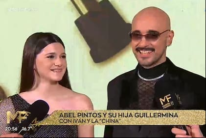 Abel Pintos asistió a los Martín Fierro 2024 junto a su hija mayor Guillermina