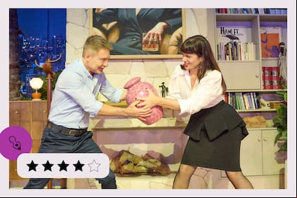 Adrián Suar y Griselda Siciliani, una máquina de guiños a la platea, que logra con el cometido de la comedia