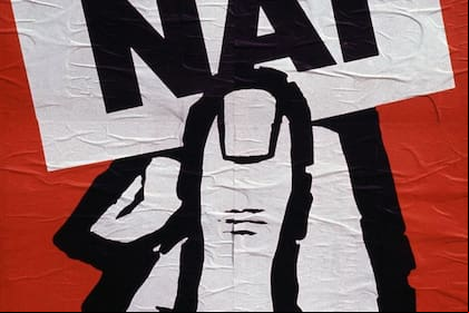 Afiche del referendo en Grecia a favor de la abolición de la monarquía.