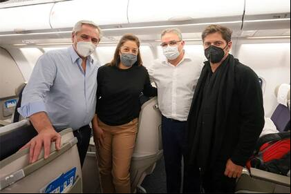 Alberto Fernandez viaja a Rusia con Axel Kicillof