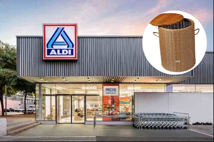 Aldi sorprende con el lanzamiento de una mesa de almacenamiento de ratán (Aldi)