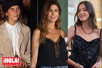 Ámbar de Benedictis (hija de Juana Viale), la ex primera dama Juliana Awada y Helena Otamendi (hija de Geraldine Neumann).