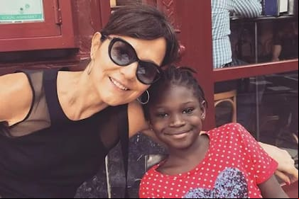Andrea Pietra junto a su hija Stephanie