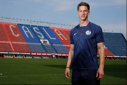 Andrés Vombergar en el Nuevo Gasómetro; el delantero de San Lorenzo y una carrera con mucho sacrificio y superación