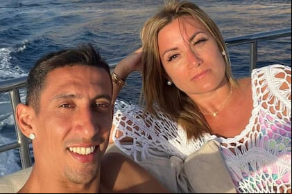 Ángel Di María y Jorgelina Cardoso