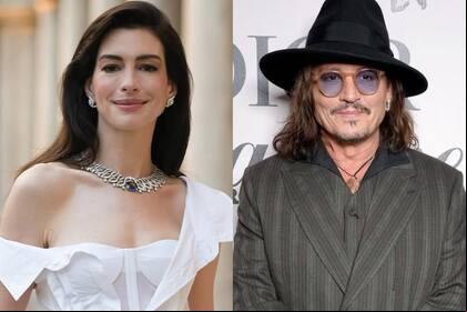 Anne Hathaway itió que le dio vergüenza grabar escenas con Johnny Depp para una película (Foto: Instagram @annehathaway / @dior / @johnnydepp)