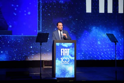 Antonio Filosa (ahora CEO de Stellantis) en los festejos por los 100 años de Fiat en la Argentina