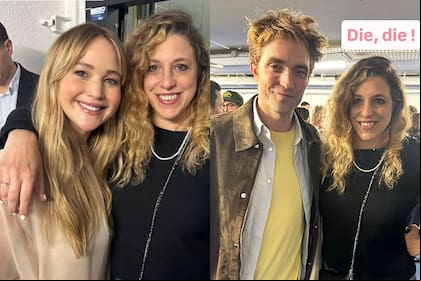 Ariana Harwicz, la autora de "Matate, amor", con Jennifer Lawrence y Robert Pattinson en Cannes