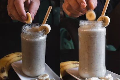 Batido de banana, combate la ansiedad y aporta energía, ideal para el organismo