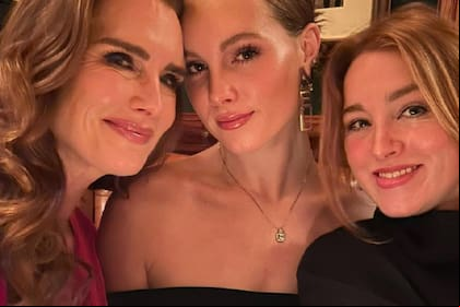 Brooke Shields y sus dos hijas, Rowen y Grier