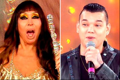 Cantando 2020: Brian Lanzelotta le puso la "piel de faisán" a Moria Casán