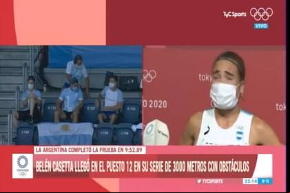 Casetta se quebró en TV tras su participación en los 3000 metros con obstáculos