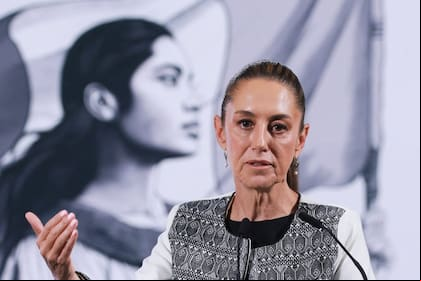 Claudia Sheinbaum en la Mañanera de este jueves en Palacio Nacional.
Foto: Henry Romero (Reuters) | Vídeo: Reuters