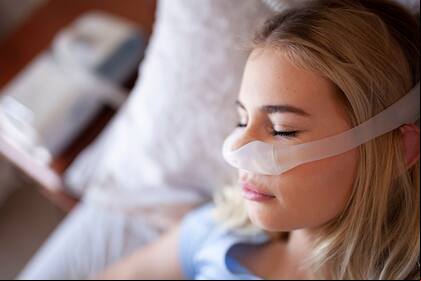 Close up of ap machine, sleep apnea