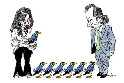Cristina Fernández de Kirchner y Juan Carlos Maqueda