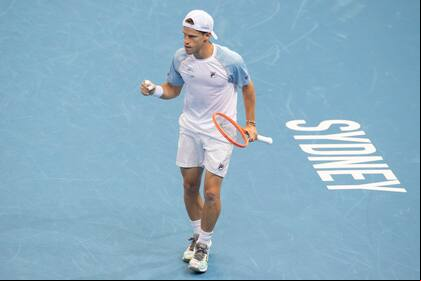 Diego Schwartzman necesitó apenas poco más de una hora ante Nikoloz Basilashvili, de Georgia, en su debut en la ATP Cup