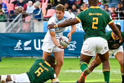 El apertura de CUBA Rafael Benedit fue uno de los más destacados de los Pumitas en la derrota 36-25 ante Sudáfrica en el debut del Rugby Championship M20