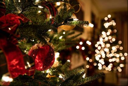 El árbol de Navidad es un elemento de decoración central en la fiesta del 25 de diciembre