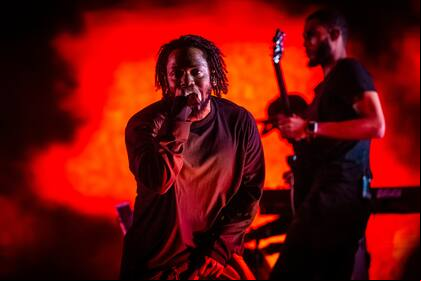 El artista estadounidense enfocó su show en DAMN., el disco que editó en 2017 y por el que ganó un premio Pulitzer