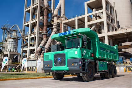 El camión 100% eléctrico de la compañía XGMT fue incorporado por la cementera Holcim