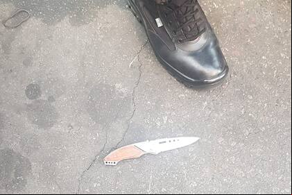 El cuchillo usado en el ataque