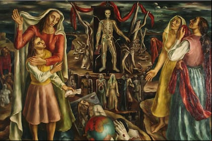 El drama (1942), obra de la colección del MNBA que ganó el Primer Premio de Pintura en el Salón Nacional de Bellas Artes