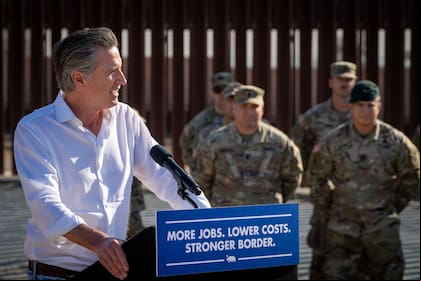 El gobernador de California, Gavin Newsom, anunció la construcción de un nuevo puerto de entrada