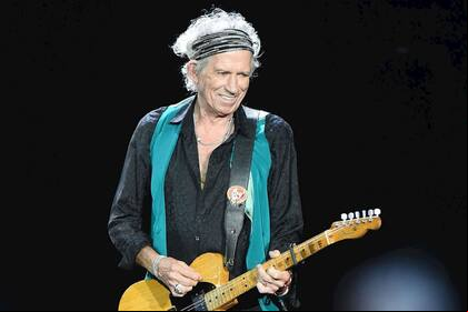 El guitarrista Keith Richards quiere estar en un excelente estado de salud para la gira 2020. Fuente: Internet.