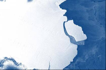 El iceberg se separó de la plataforma de hielo Amery en la Antártida
