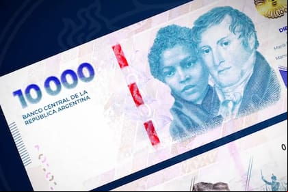 El nuevo billete de $10.000
