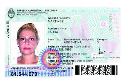 El nuevo DNI incluye un mapa ampliado de la Argentina que incorpora la plataforma binacional