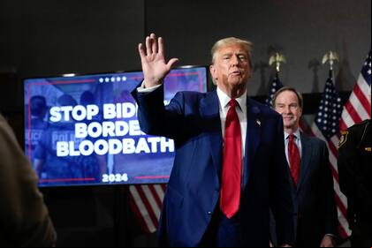 El precandidato presidencial republicano y expresidente Donald Trump