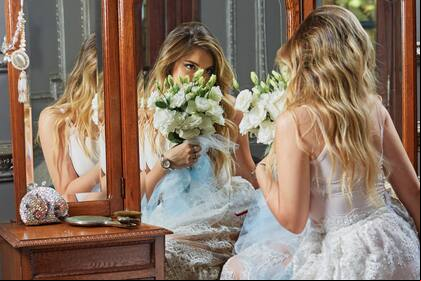 El ramo de novia será obra de la mamá de la maquilladora de Dalma, quien le mandó ya seis opciones para que elija. "El problema es que me gustan todas", contó, ilusionada.