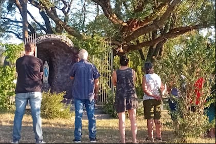 El santuario de la Virgen de Lourdes, el lugar donde se realizan las reuniones para orar y pedir para que llueva
