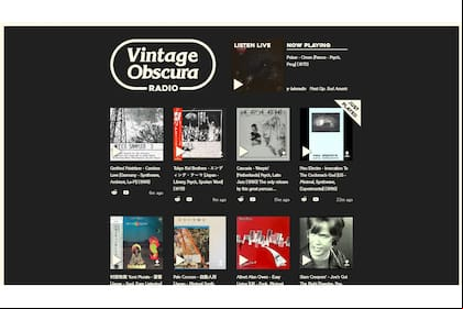 El sitio de la radio Vintage Obscura