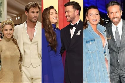 Elsa Pataky y Chris Hemsworth; Jessica Biel y Justin Timberlake; Blake Lively y Ryan Reynolds (Foto: Instagram @elsapataky / @blakelively / @jessicabiel)