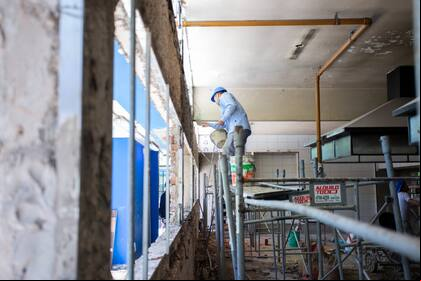 En colegios de la Ciudad de Buenos Aires se están llevando a cabo más de 300 obras