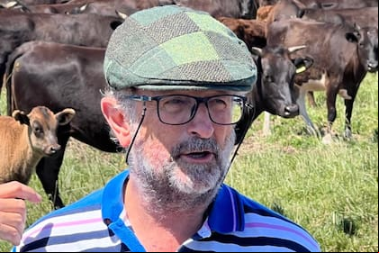 En el establecimiento familiar "Tata Dios", el productor agropecuario Alberto García Espil lleva adelante la cría de ganado Wagyu