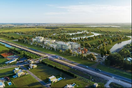 En la zona del corredor de Canning siguen surgiendo nuevos emprendimientos de viviendas y se multpilican las oficinas