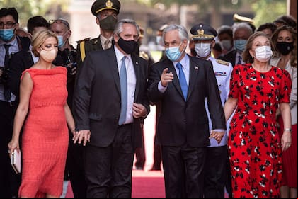 En su primera visita de Estado, el presidente Alberto Fernández arribó a Chile este mediodía para desarrollar una serie de actividades bilaterales