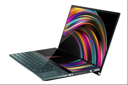 Equipada con una llamativa segunda pantalla táctil, la computadora portátil ZenBook Pro Duo de Asus combina varias de las características presentes en las generaciones previas, como el display principal con bordes mínimos y el touchpad ScreenPad