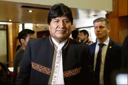 Evo Morales, en la Argentina
