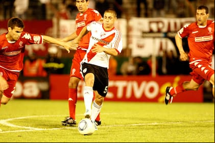 Ezequiel Cirigliano, en el choque contra Huracán