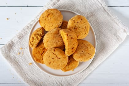 Galletitas caseras de maicena sin gluten.