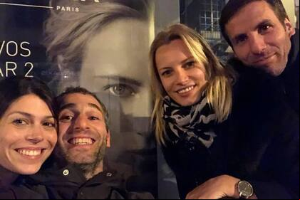 Gonzalo Quesada y Federico Martín Aramburú con sus parejas