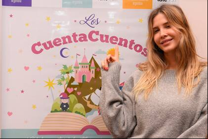 Guillermina Valdes se sumó al proyecto solidario Cuenta Cuentos, especialmente pensado para niños ciegos