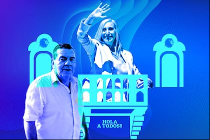 Guillermo Montenegro y Karina Milei