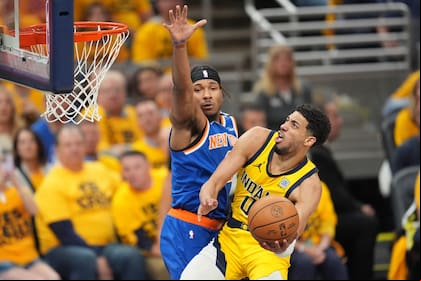 Haliburton logra 32 puntos, 15 asistencias y 12 rebotes; Pacers vencen a Knicks y atisban Finales