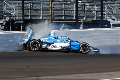 Herta y Armstrong autorizados para conducir tras accidente antes de la clasificación de la Indy 500