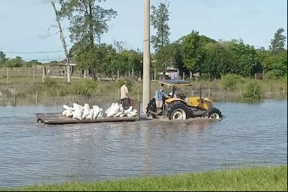 Hubo anegamientos en Villa Ocampo y la región